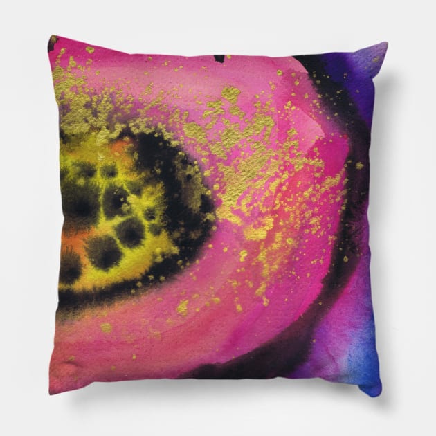 Pink Flower Pillow by Rita Winkler