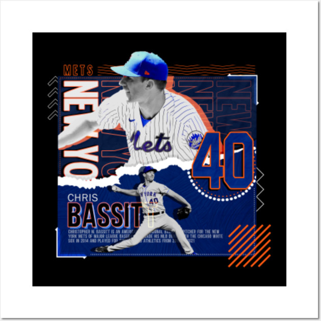 Mark Canha Baseball Paper Poster Mets 2