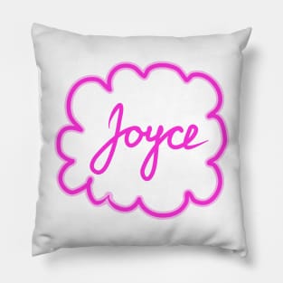 Joyce. Female name. Pillow