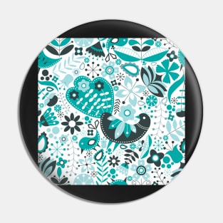 Scandinavian Maximalist Folk Design Pin