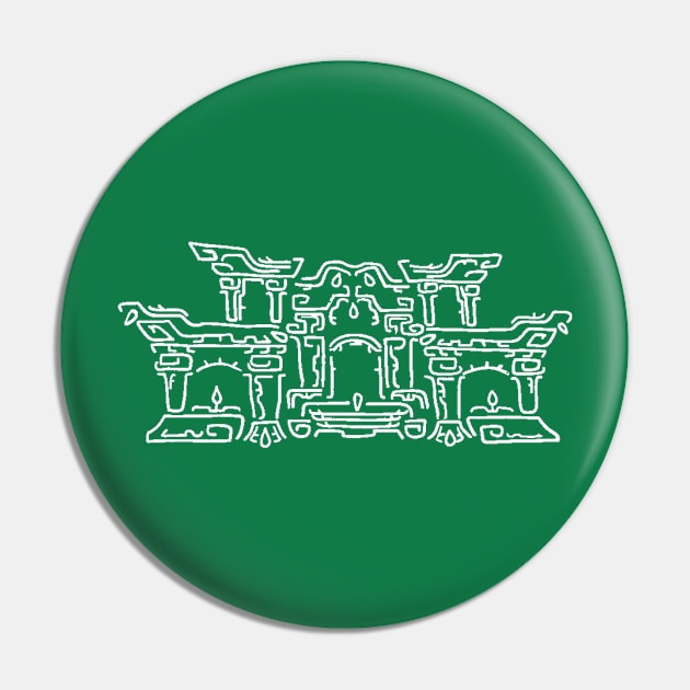 White on Green Geoglyph 2 (Totk) Pin by HeartonSleeves