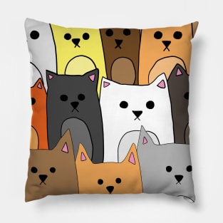 Group of Cats Pillow