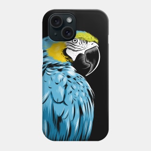 Blue macaw Phone Case