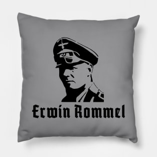 Erwin Rommel stencil Pillow