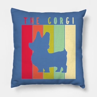 Retro Vintage The Corgi Pillow