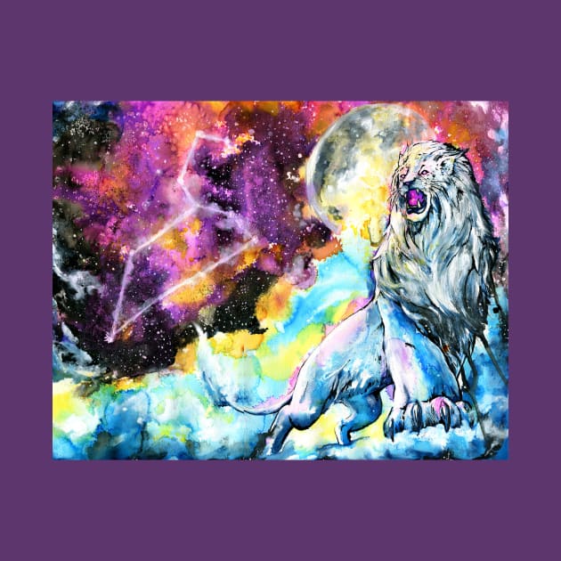 Cosmic Lion by 10000birds