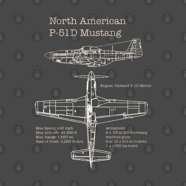 p-51 mustang blueprints by Lamink