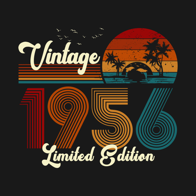 Vintage 1956 Shirt Limited Edition 64th Birthday Gift by Damsin