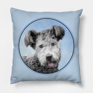 Pumi Painting - Cute Original Dog Art Pillow