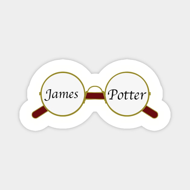 James Potter Glasses Magnet by ThePureAudacity