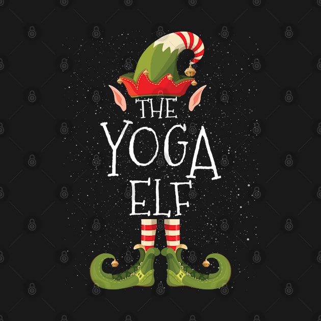 YOGA Elf Family Matching Christmas Group Funny Gift by heart teeshirt