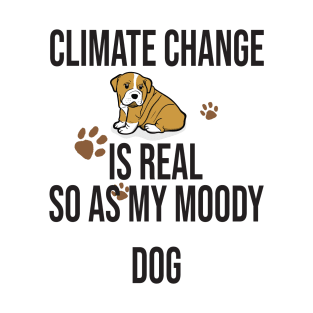 Climate Change Is Real, Save The Planet And My Dog T-Shirt