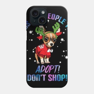 Dogs Are People Too T-Shirt For Dog Lovers Chihuahua Phone Case