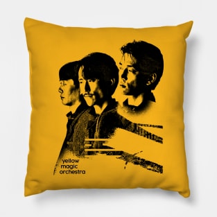 Yellow Magic Orchestra - -  Original Glitch Style Fan Art Design Pillow