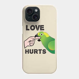 Love Hurts - Yellow Napped Amazon Parrot Phone Case