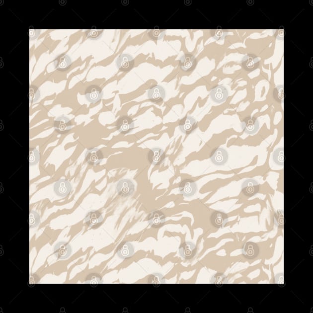 Abstract Modern Earthy Beige and Cream Pattern by Trippycollage