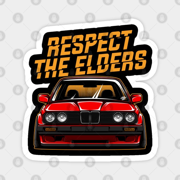 Respect The Elders - PAPAYA STREETART Magnet by papayastreetart