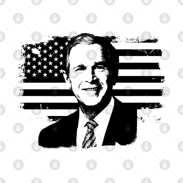 George W. Bush Portrait by phatvo