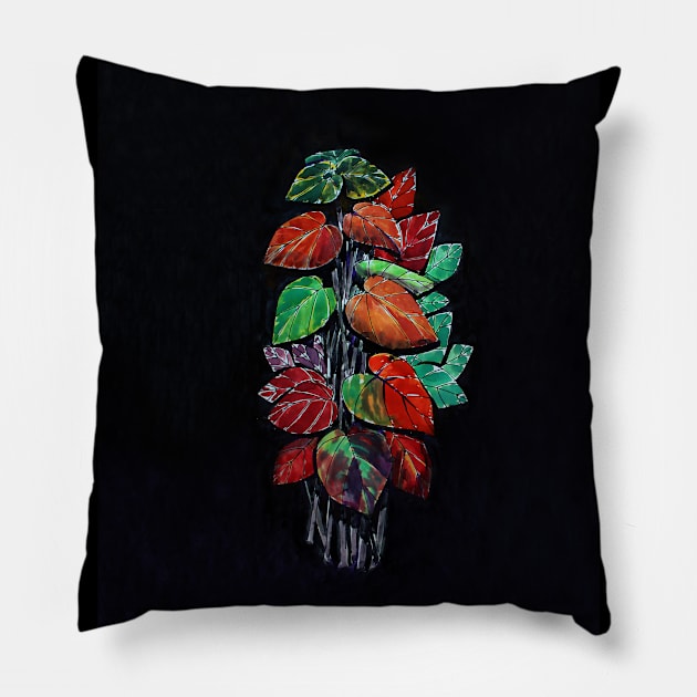 Colorful Plant Pillow by GeeTee