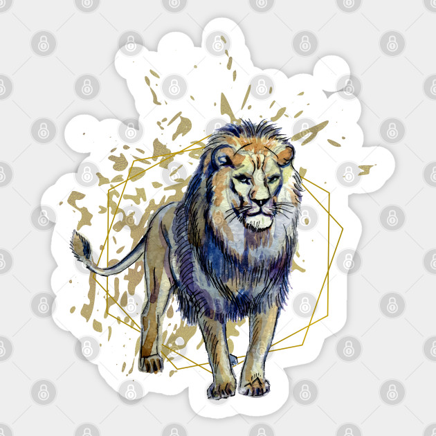 Mr Leo The King Of The Jungle Lion King Sticker Teepublic Uk