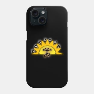 Boricua Coqui Taino Sun Phone Case