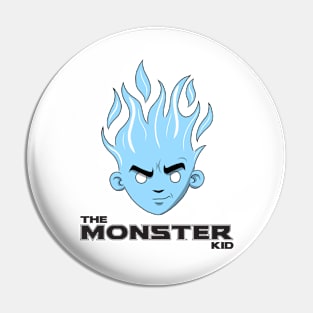 The Monster Kid (White and Blue) Pin