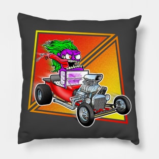 Hot Rod Monster Pillow