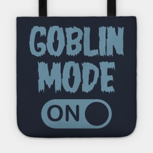 GOBLIN MODE ON - Retro Blue Tote