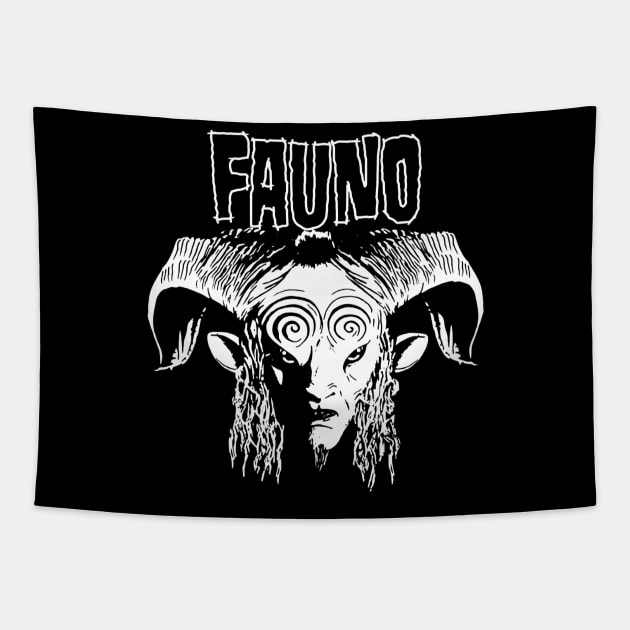 Fauno  - Pans Labyrinth Tapestry by johnoconnorart