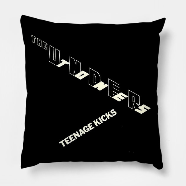 Teenage Kicks 1978 The Undertones Pillow by Pop Fan Shop