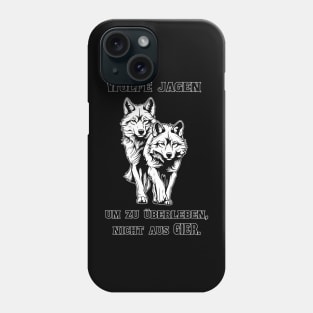 Gemeinsame Jagd: Das Leben der Wölfe Phone Case