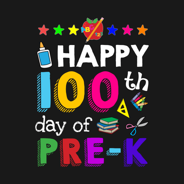 Happy 100 Days Of Pre-K Awesome T shirt For Kids by TeeLovely