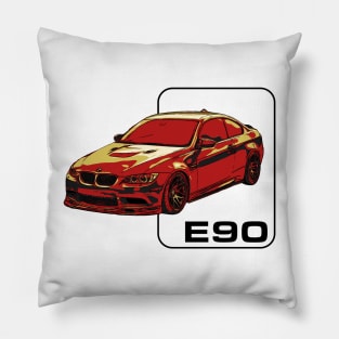 Red BMW E90 M3 Pillow