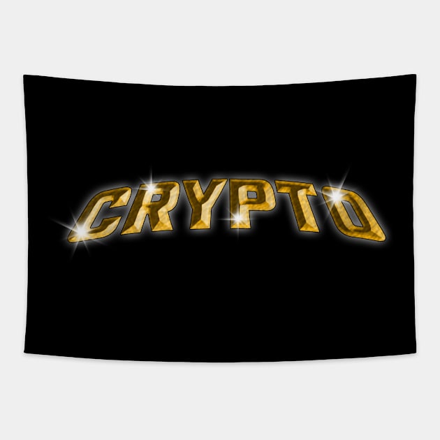 Crypto Gold Tapestry by yogisnanda