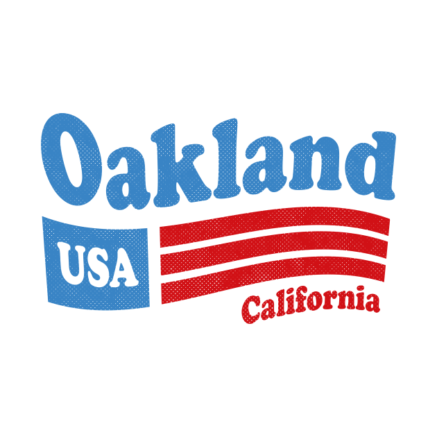 Oakland California - CA, USA - American Flag 4th of July by thepatriotshop