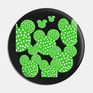 green and white abstract pop art design Pin