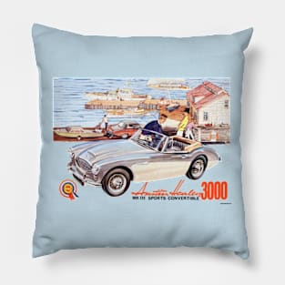 AUSTIN HEALEY 3000 - advert Pillow