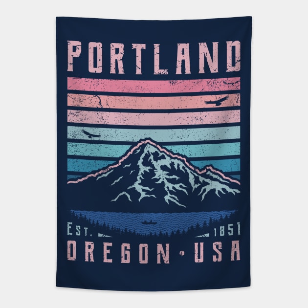 Portland - Oregon Tapestry by TigerTom