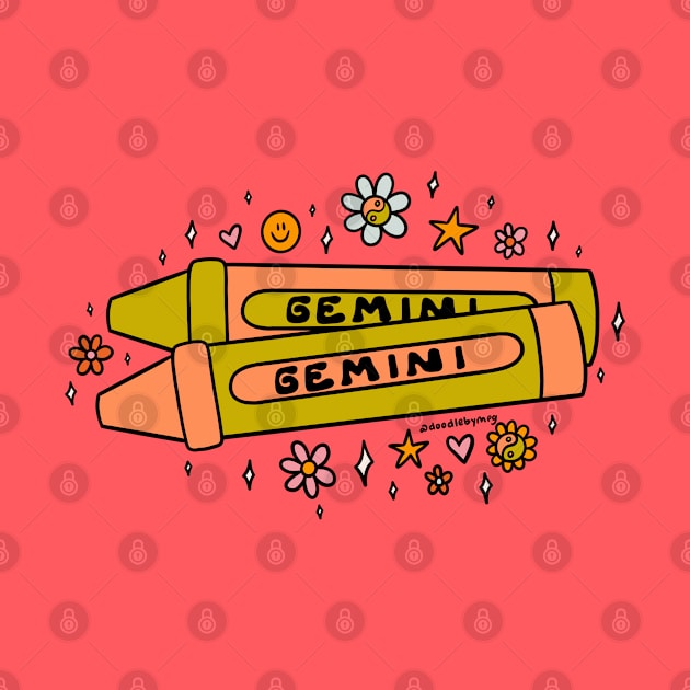 Gemini Crayon by Doodle by Meg