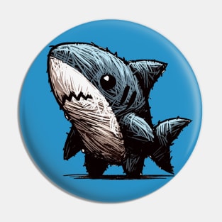 Doodle Stuffed Toy Shark Pin