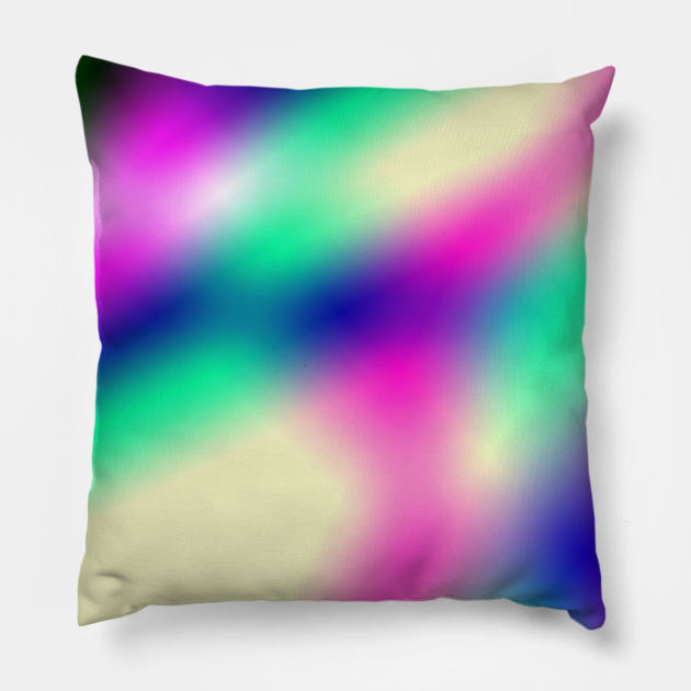 red blue green abstract texture background Pillow by Artistic_st