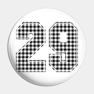 Plaid Number - 29 - Dark Pin