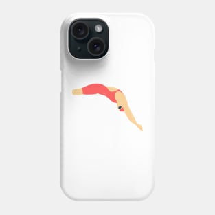 Diving - Red Phone Case