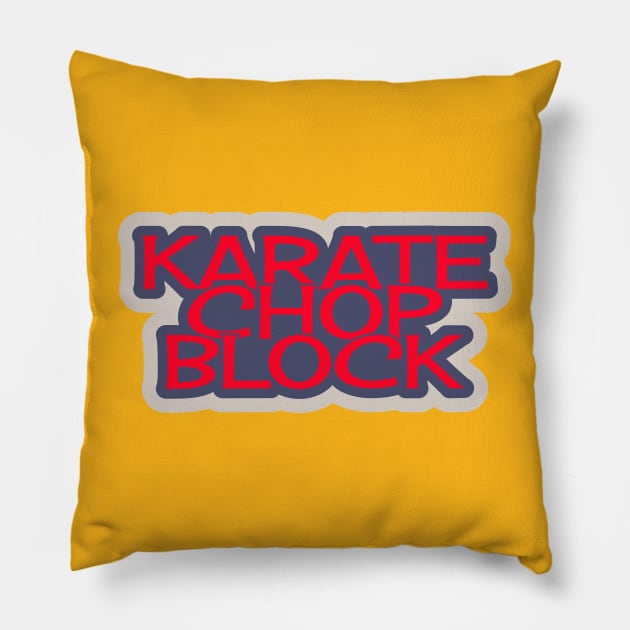 Judo Karate Chop Block Pillow by ardp13