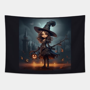 Happy halloween witch Tapestry