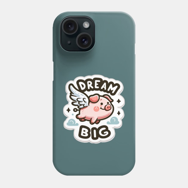 Flying Pig -  Dream Big Phone Case by Wavey's