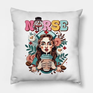 Nurse Christmas Pillow