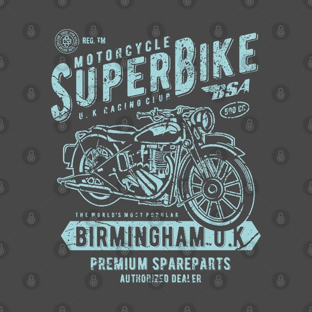 Super Bike: Vintage Motorcycle Design by Jarecrow 