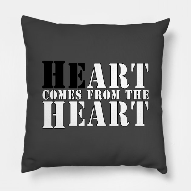 The Heart of Art Pillow by JohnFerenz