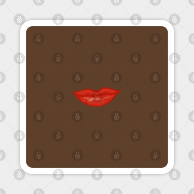 Lips: Chocolate Magnet by WickedFaery